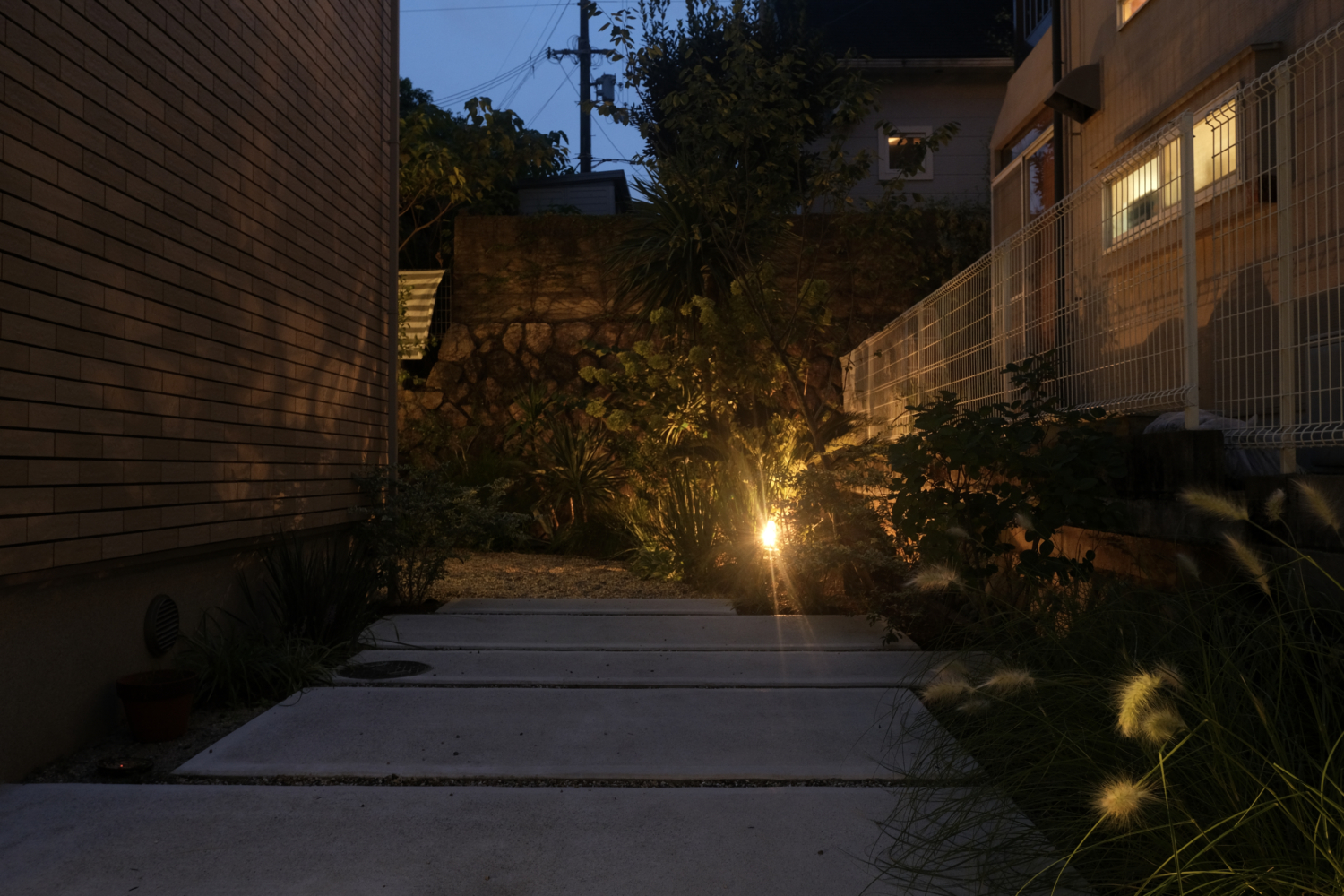 宝塚 タイルテラス ガーデン ライティング