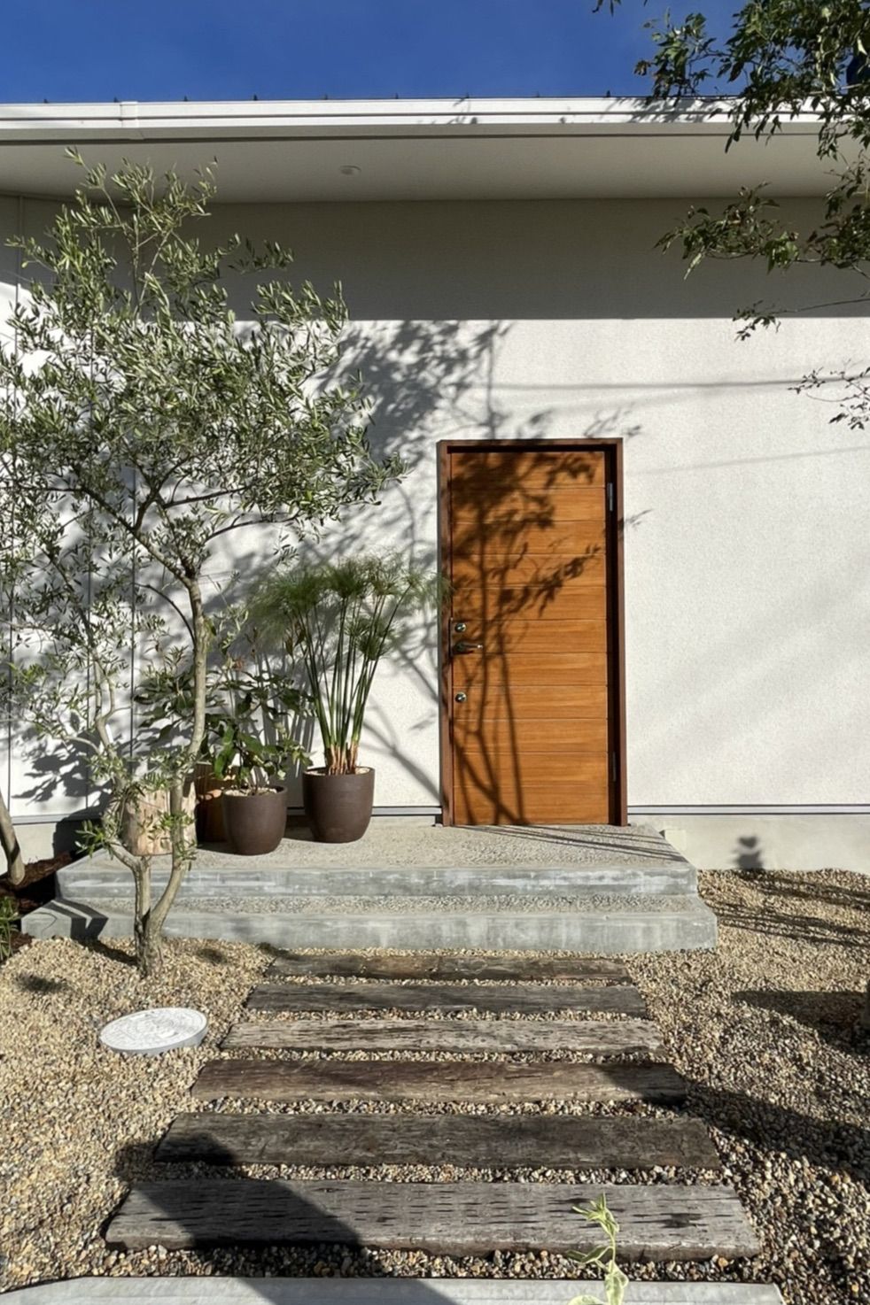 猪名川町 平家住宅へ続く雑木のアプローチ